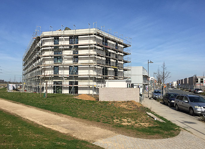 Im März 2017 war das Gebäude noch im Bau..