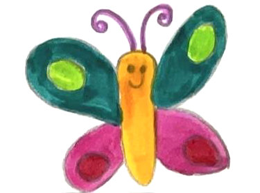 Zeichnung eines Schmetterlings